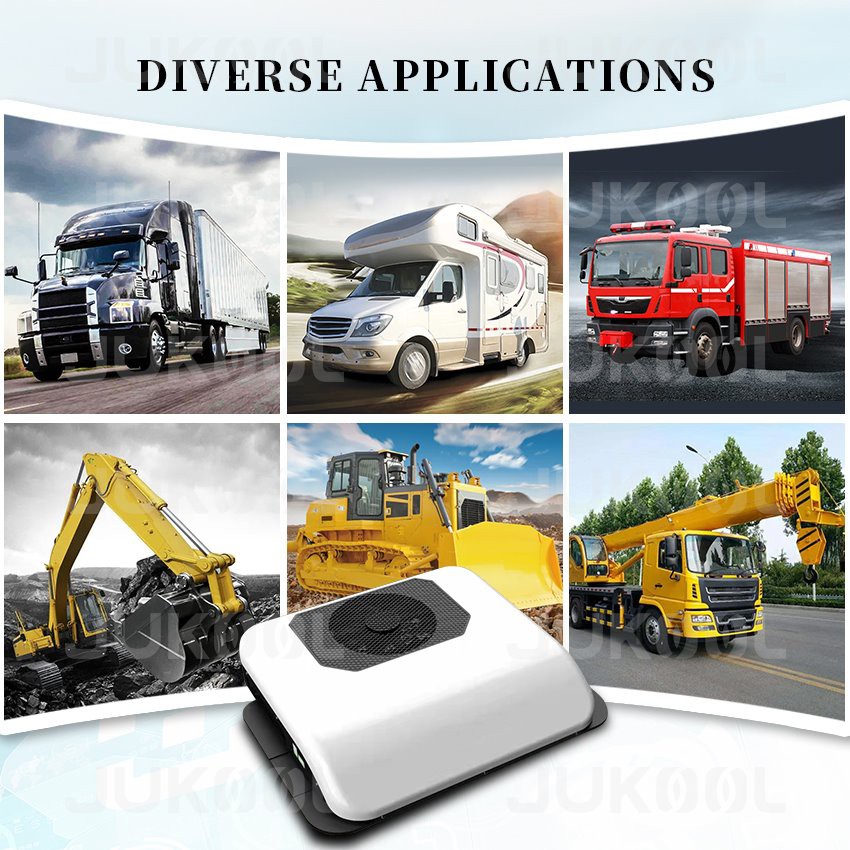 Application of roof mounted semi truck sleeper air conditioner Application of roof mounted semi truck sleeper air conditioner