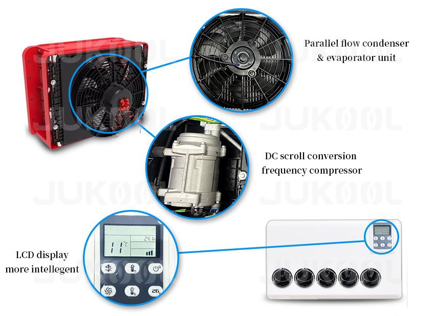 Feature of electric ac unit for semi truck Feature of electric ac unit for semi truck